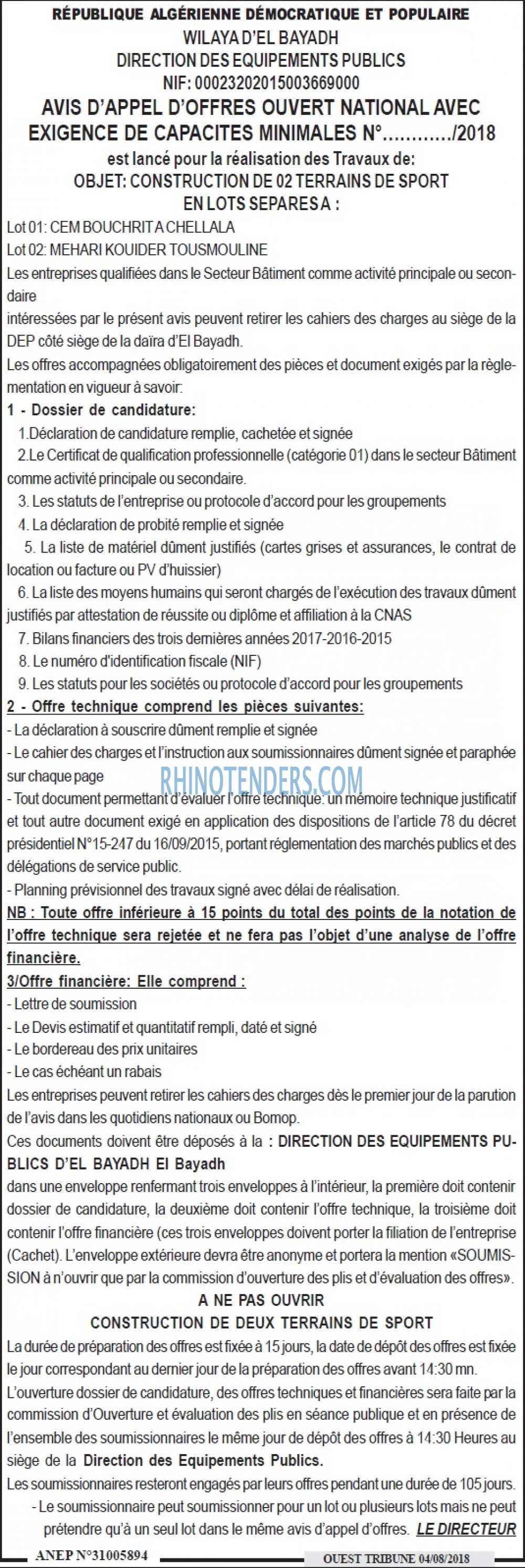 ouest TRIBUNE