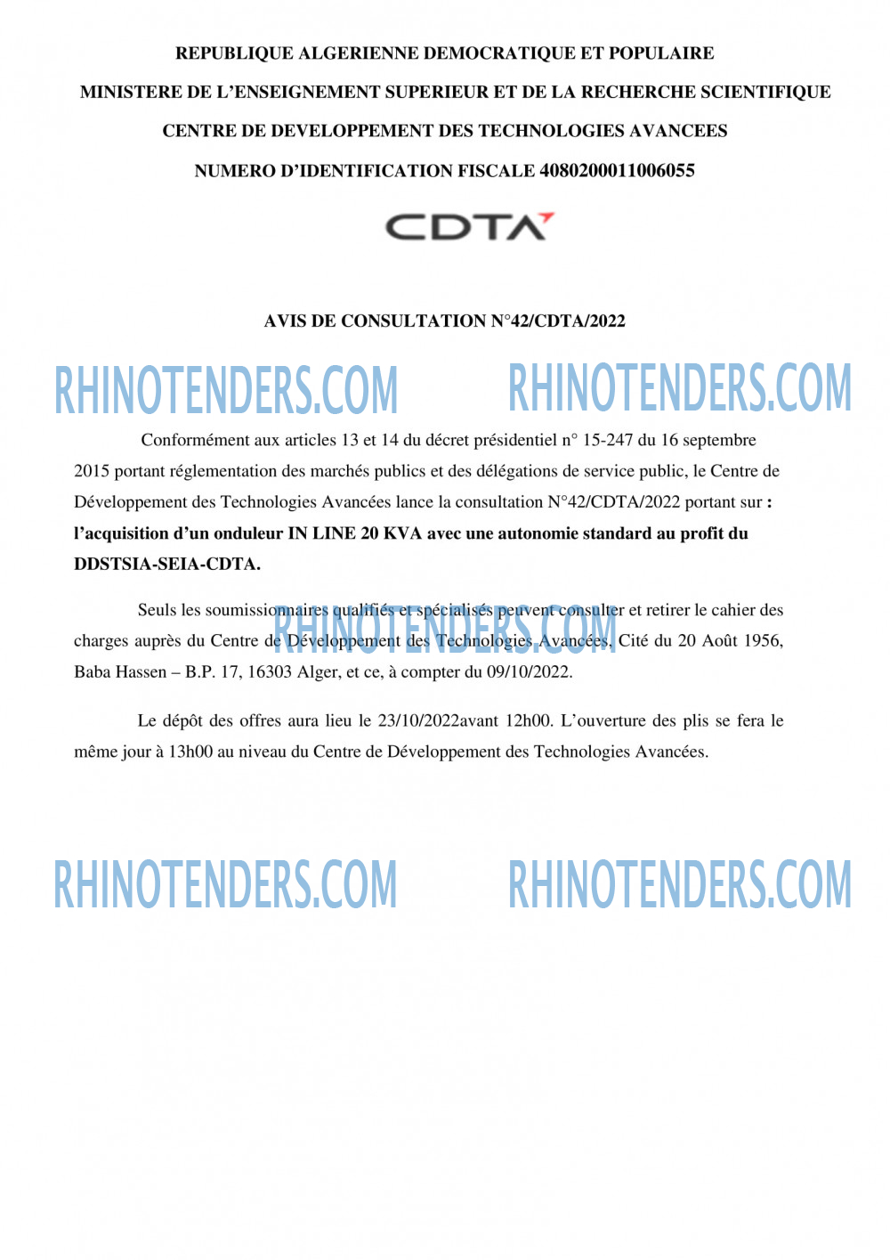 Rhinotenders