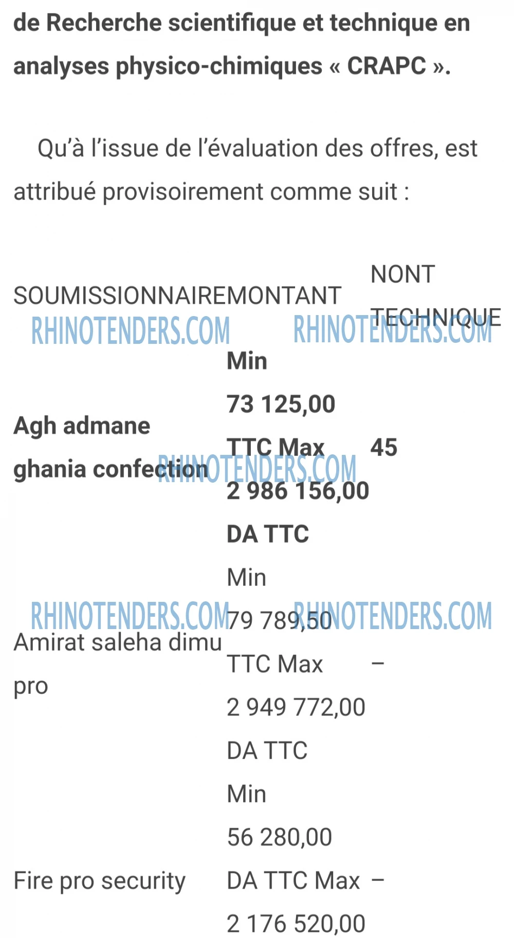 Rhinotenders