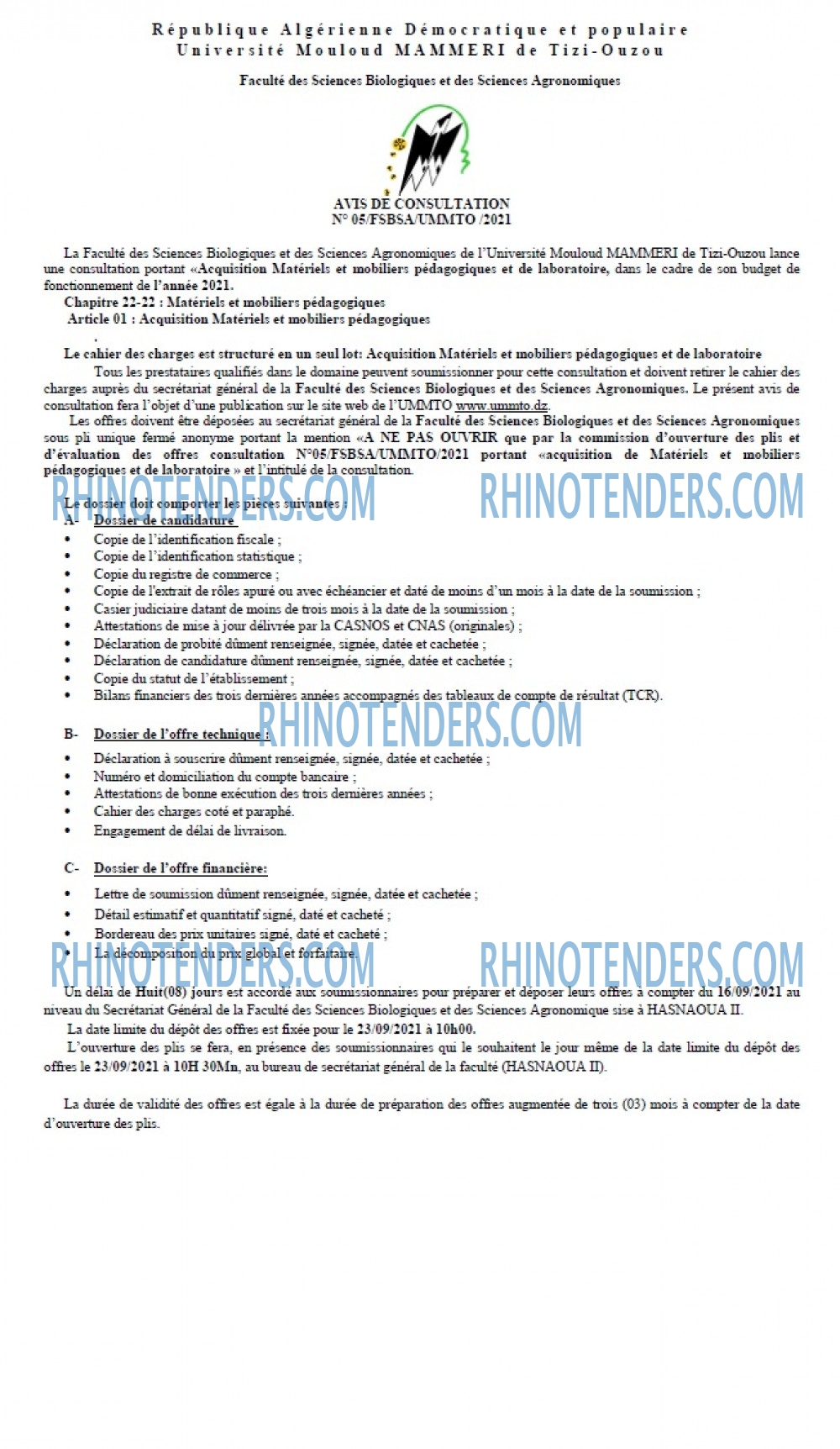 Rhinotenders