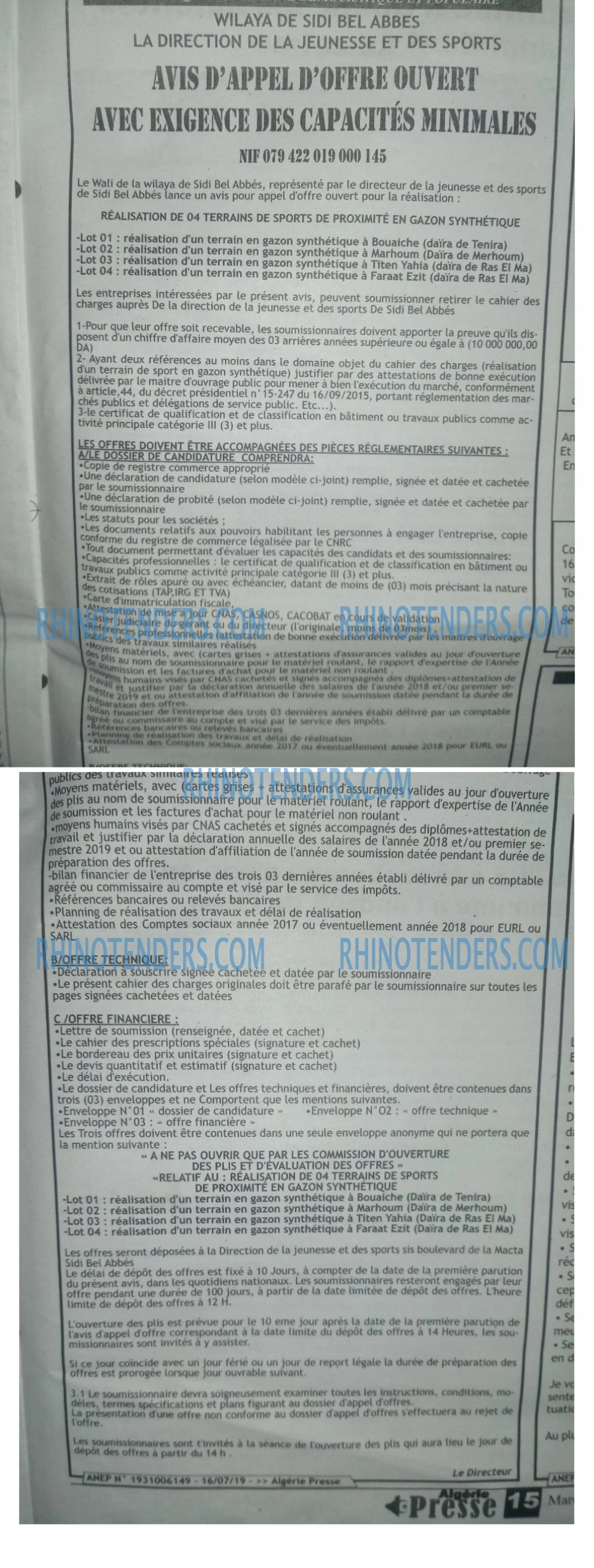 ALGERIE PRESSE