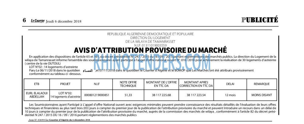 Le Courrier d'Algerie