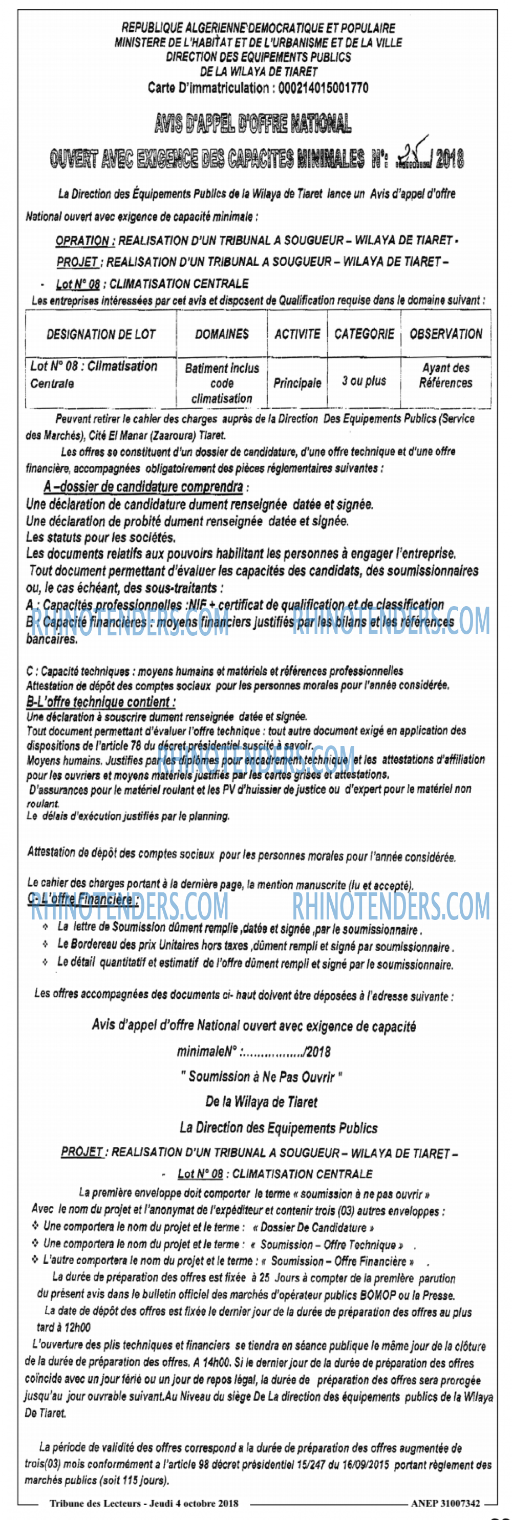 TRIBUNE DES LECTEURS