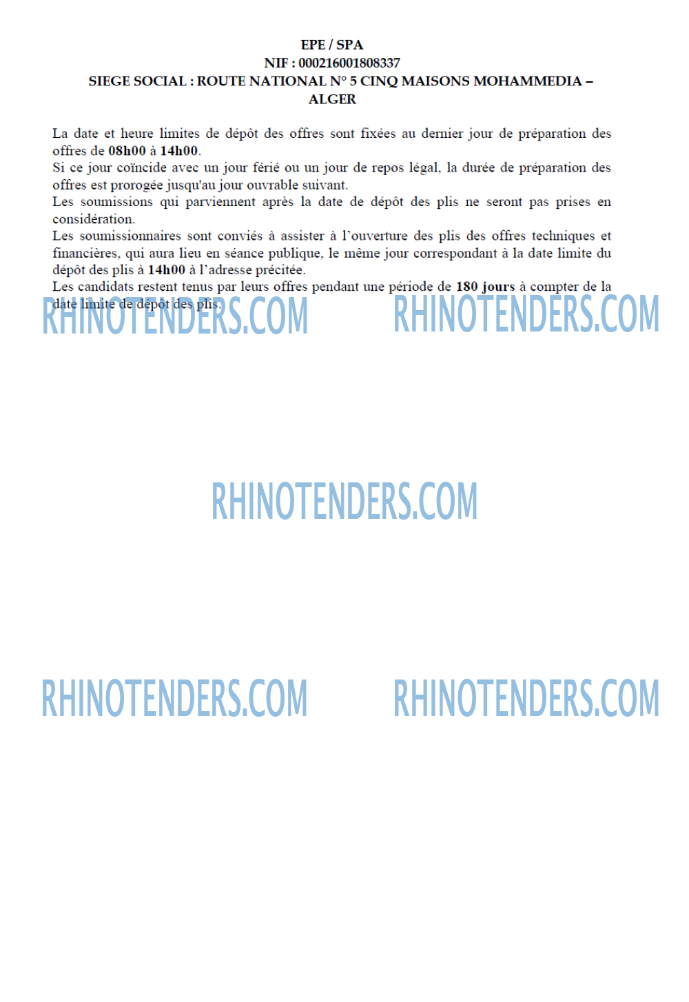 Rhinotenders