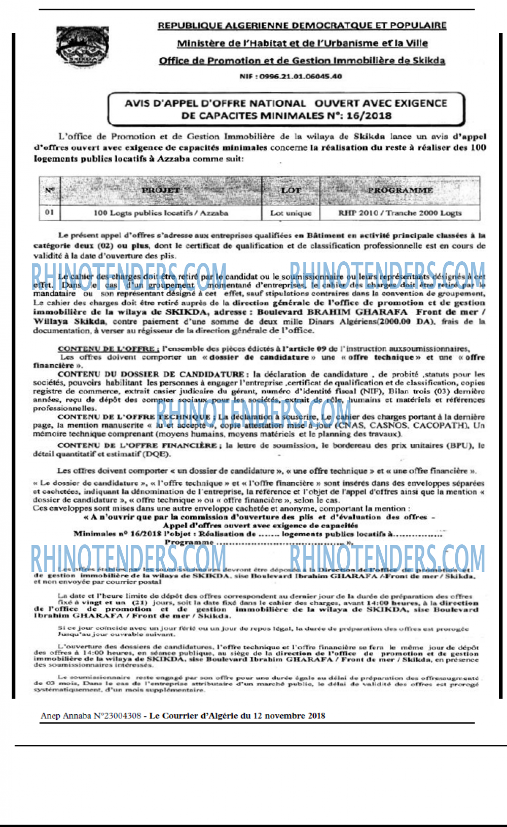 Le Courrier d'Algerie