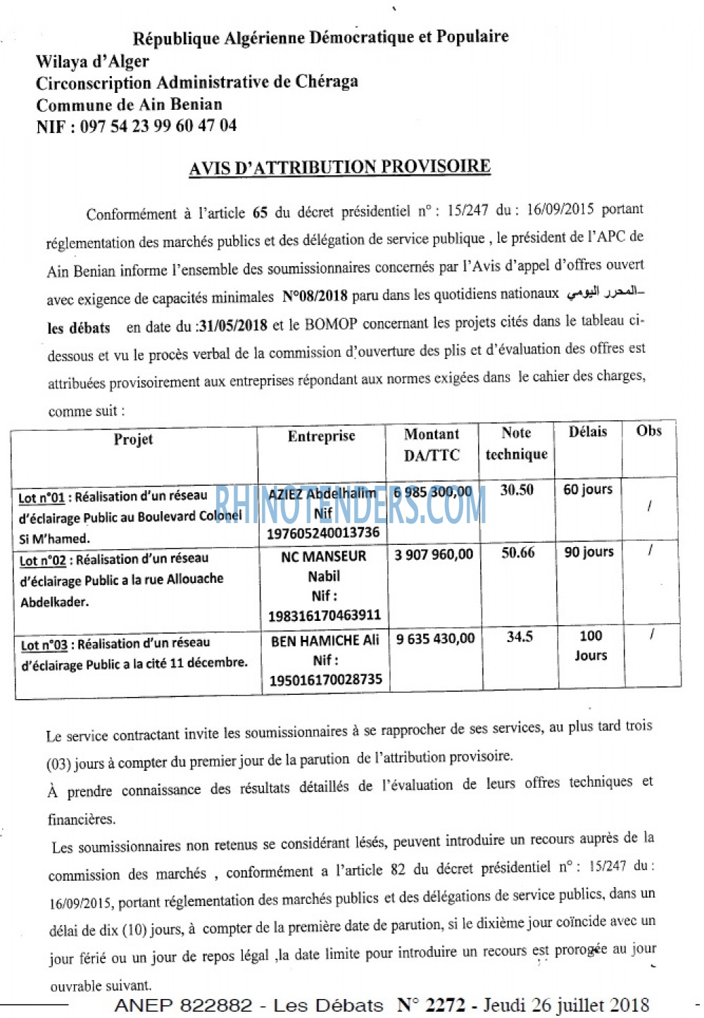 Les Debats