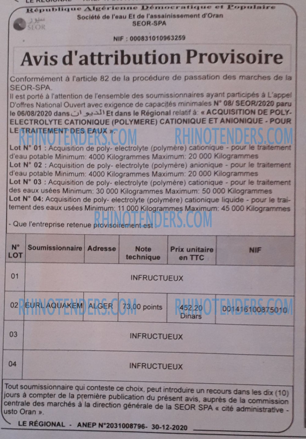 LE REGIONAL