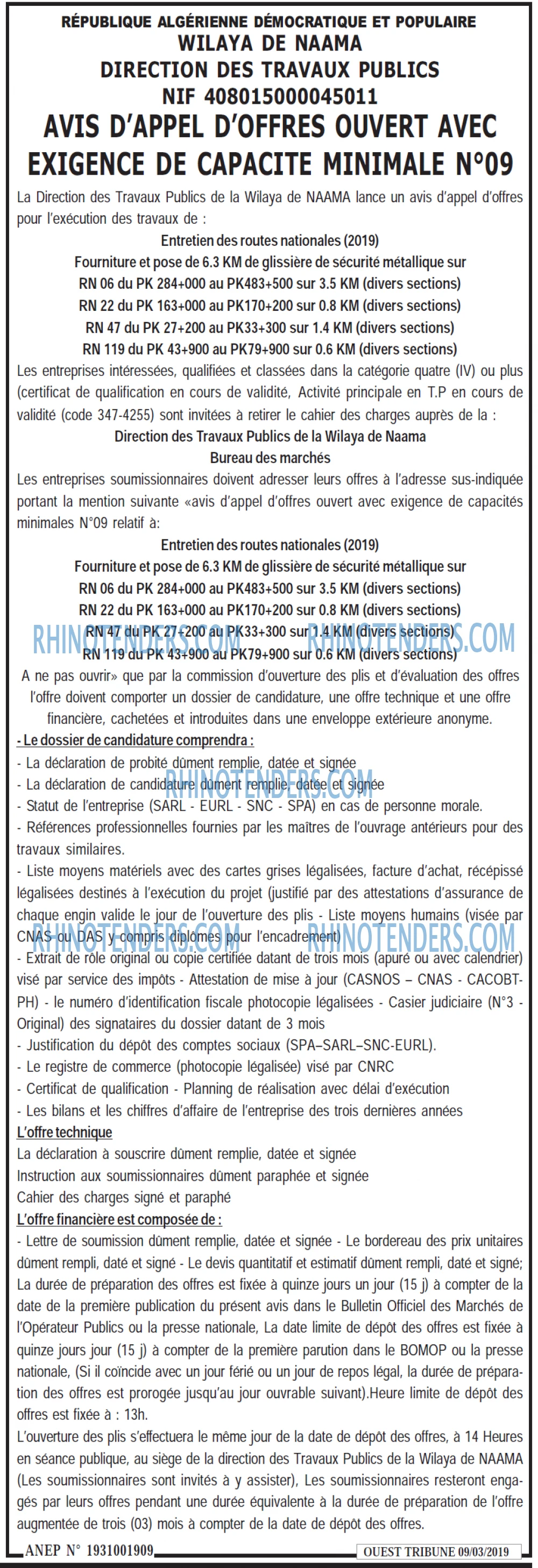ouest TRIBUNE