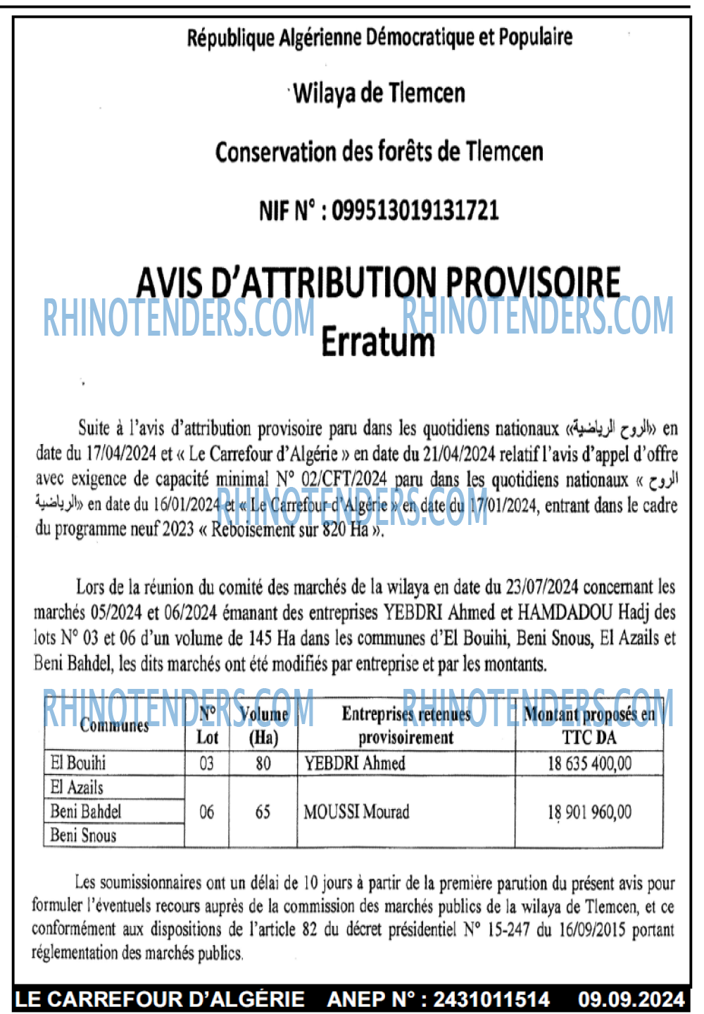 Le Carrefour d'Algérie