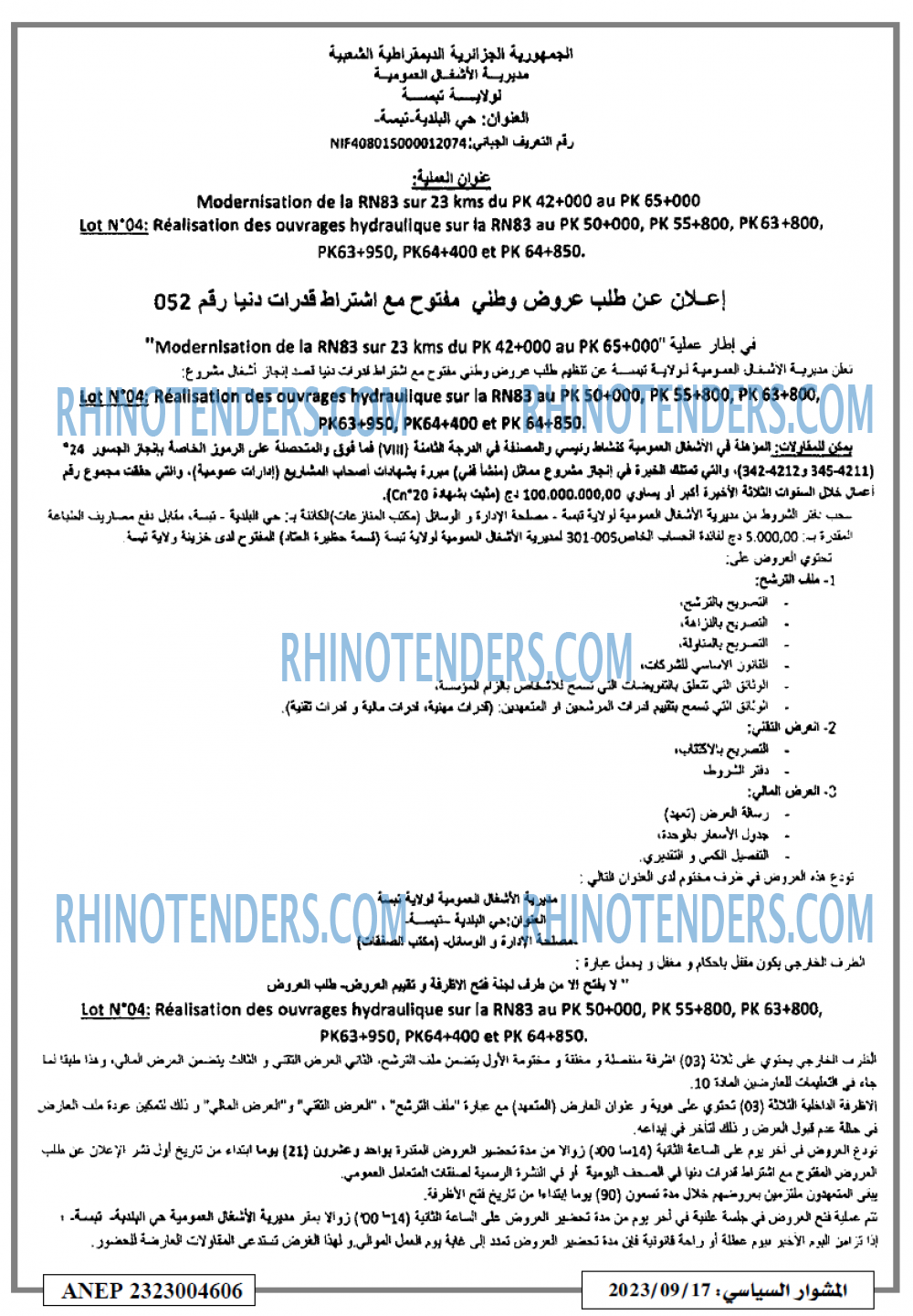 المشوار السياسي