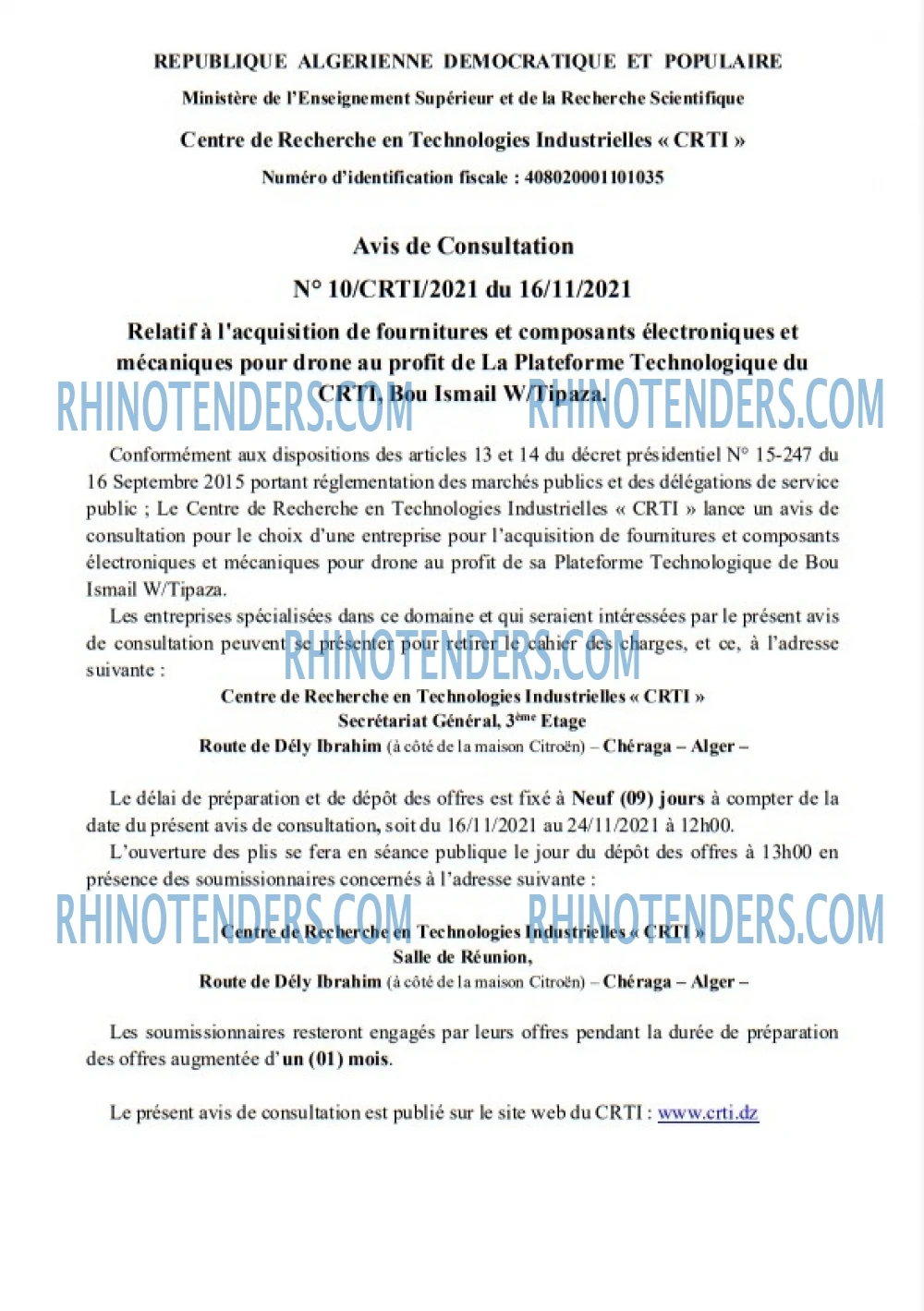 Rhinotenders