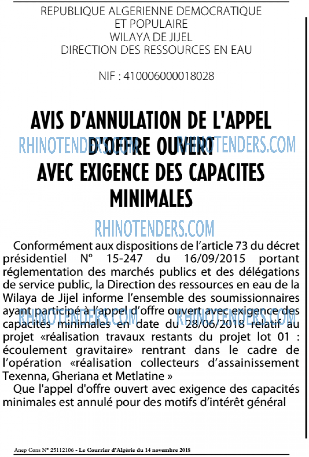 Le Courrier d'Algerie