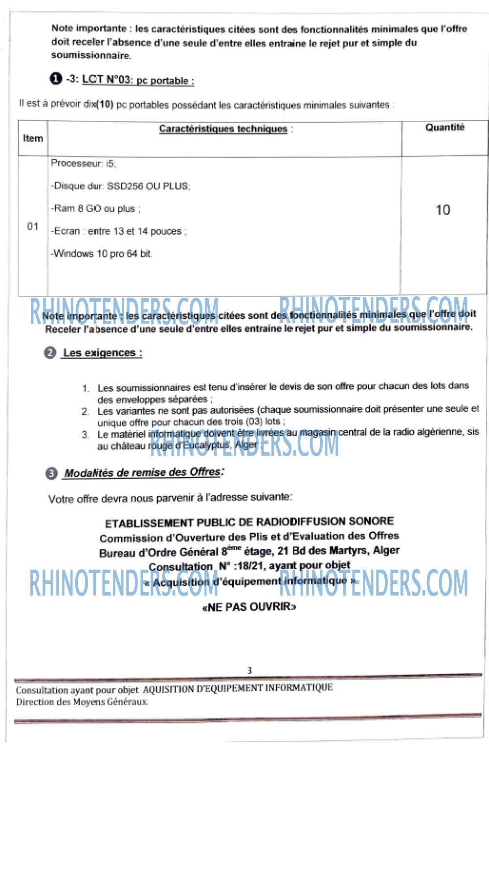 Rhinotenders