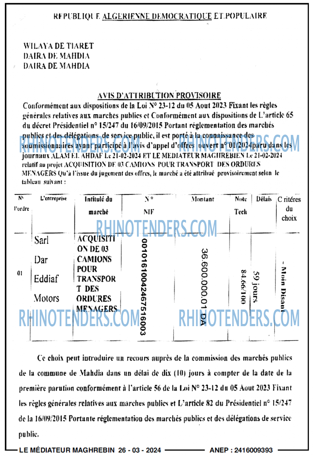 Le jeune indépendant