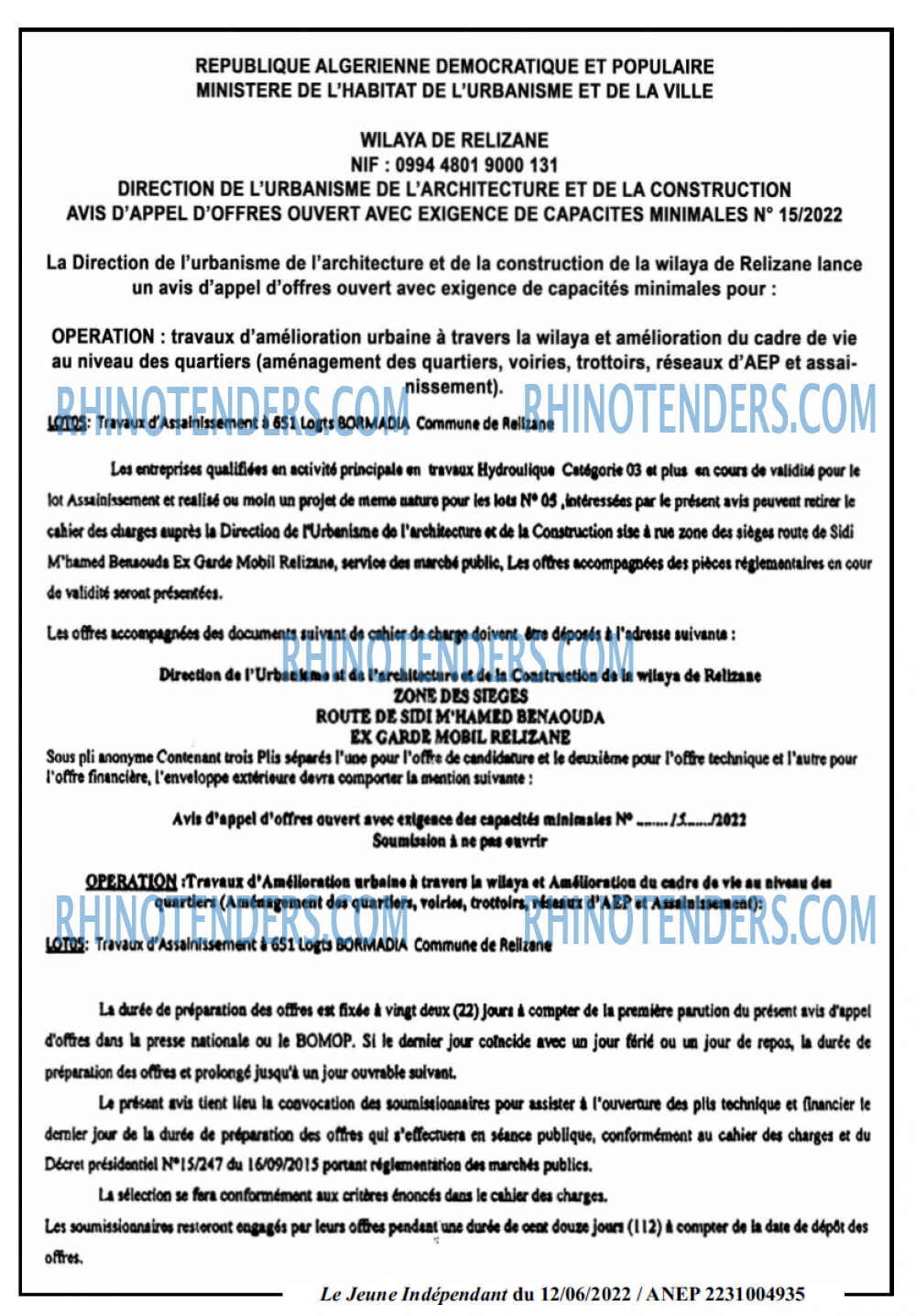 Jeune Independant