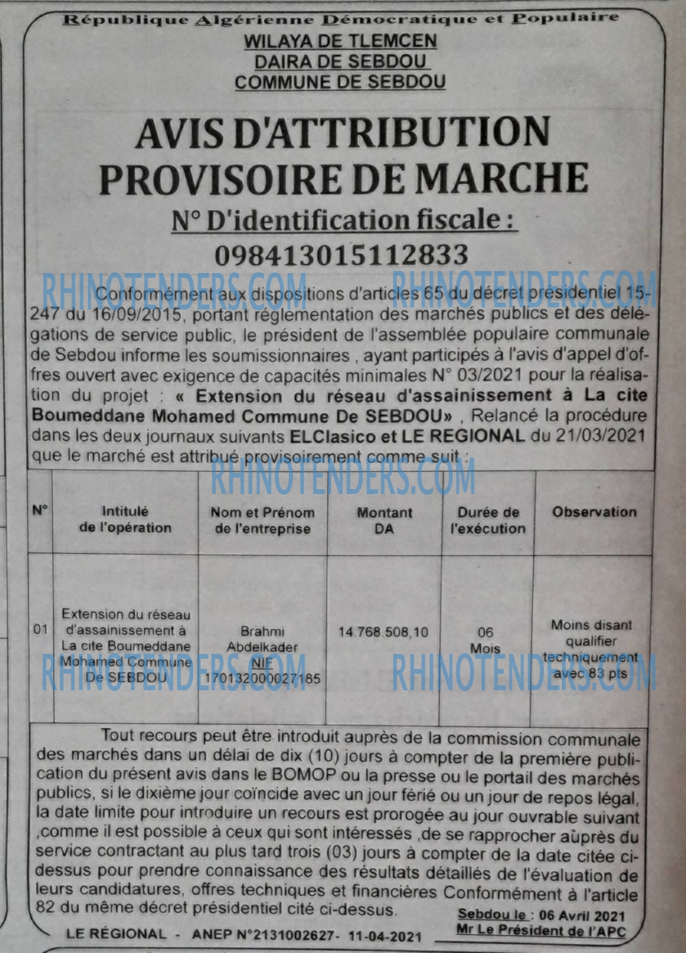 LE REGIONAL
