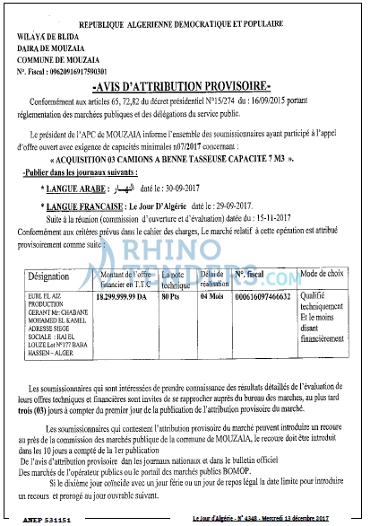 Le Jour d'Algérie