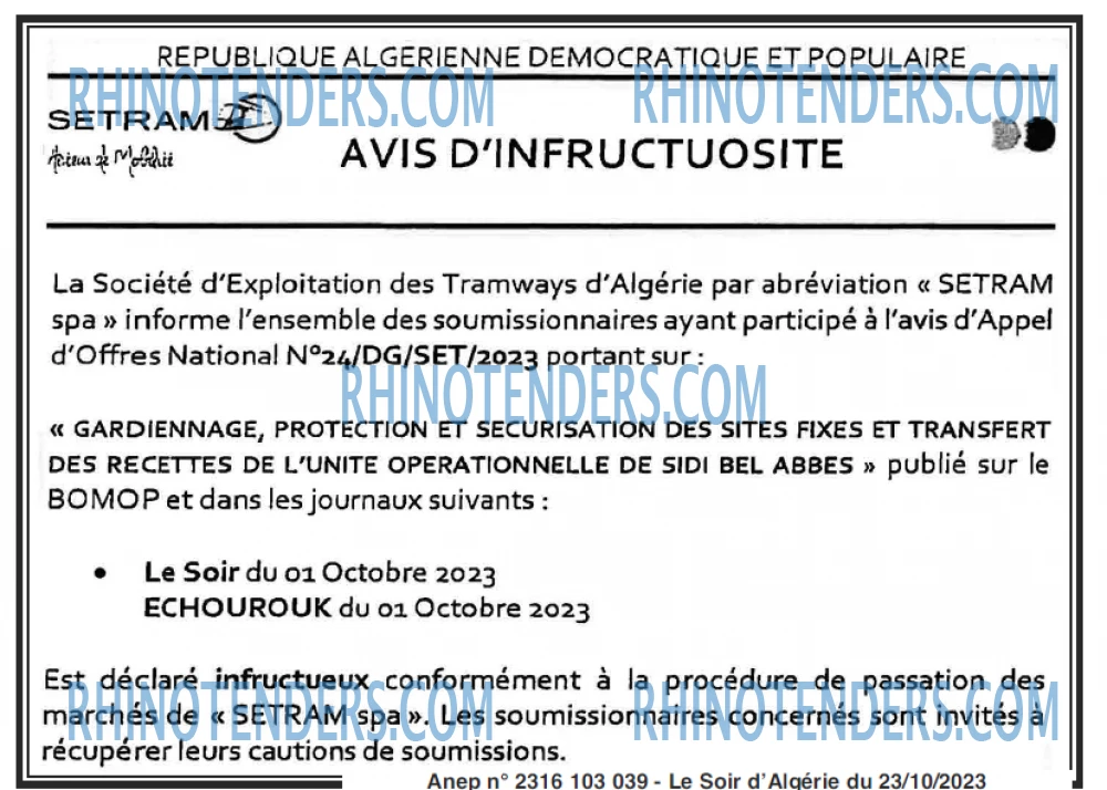 LE SOIR D'ALGERIE