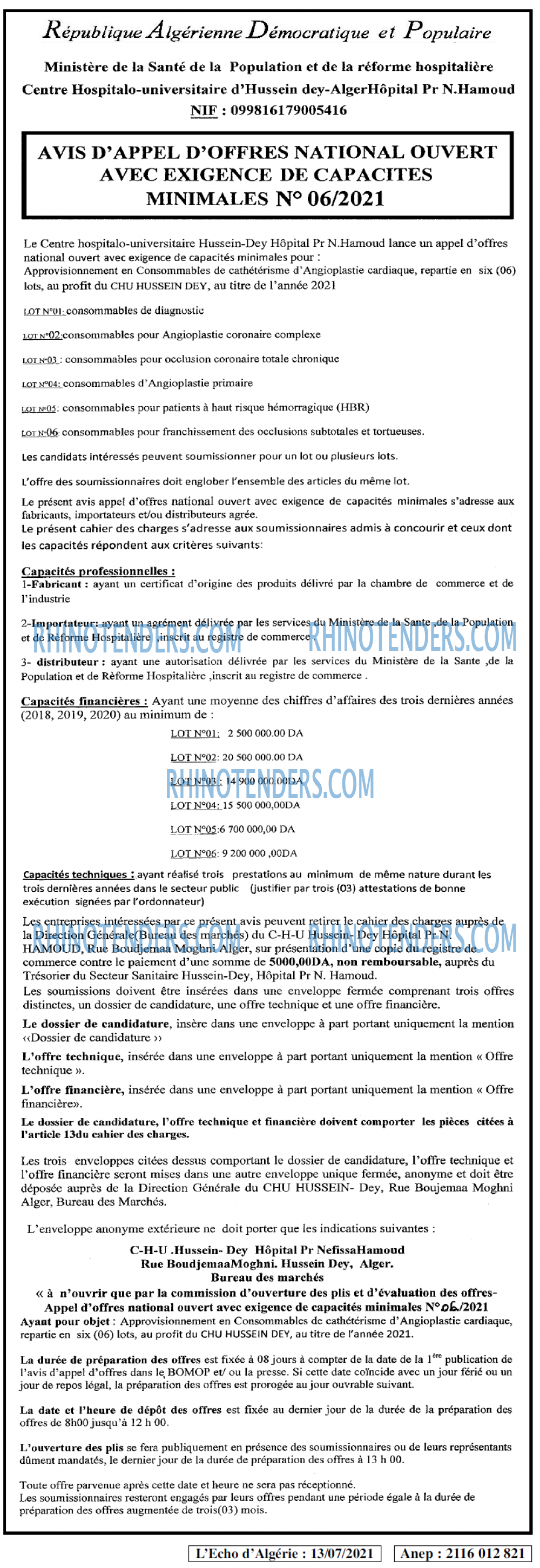 L'ECHO D'ALGERIE
