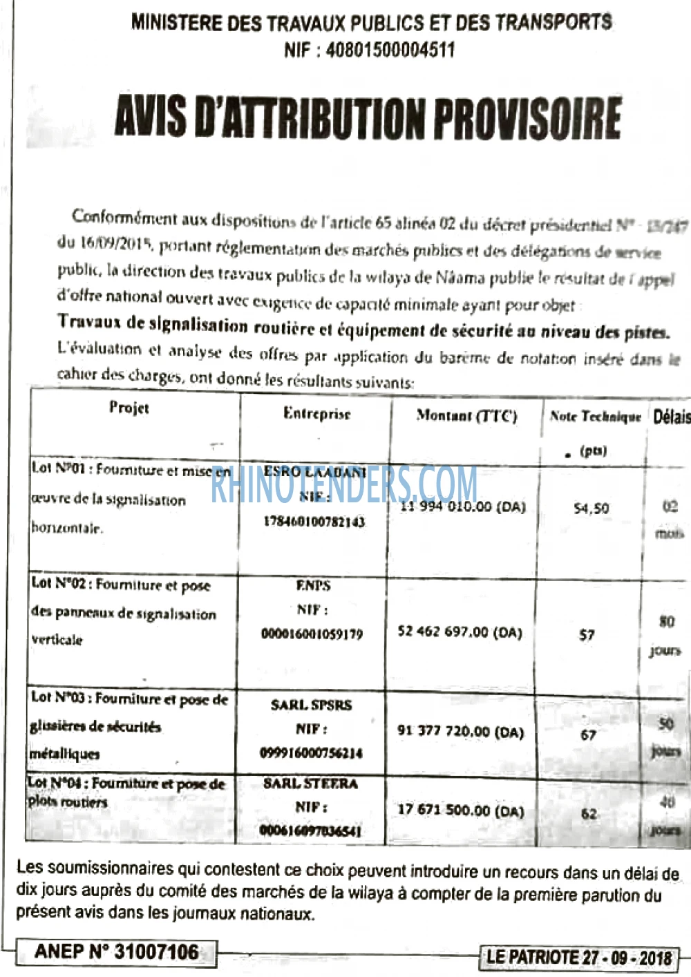 LE PATRIOTE