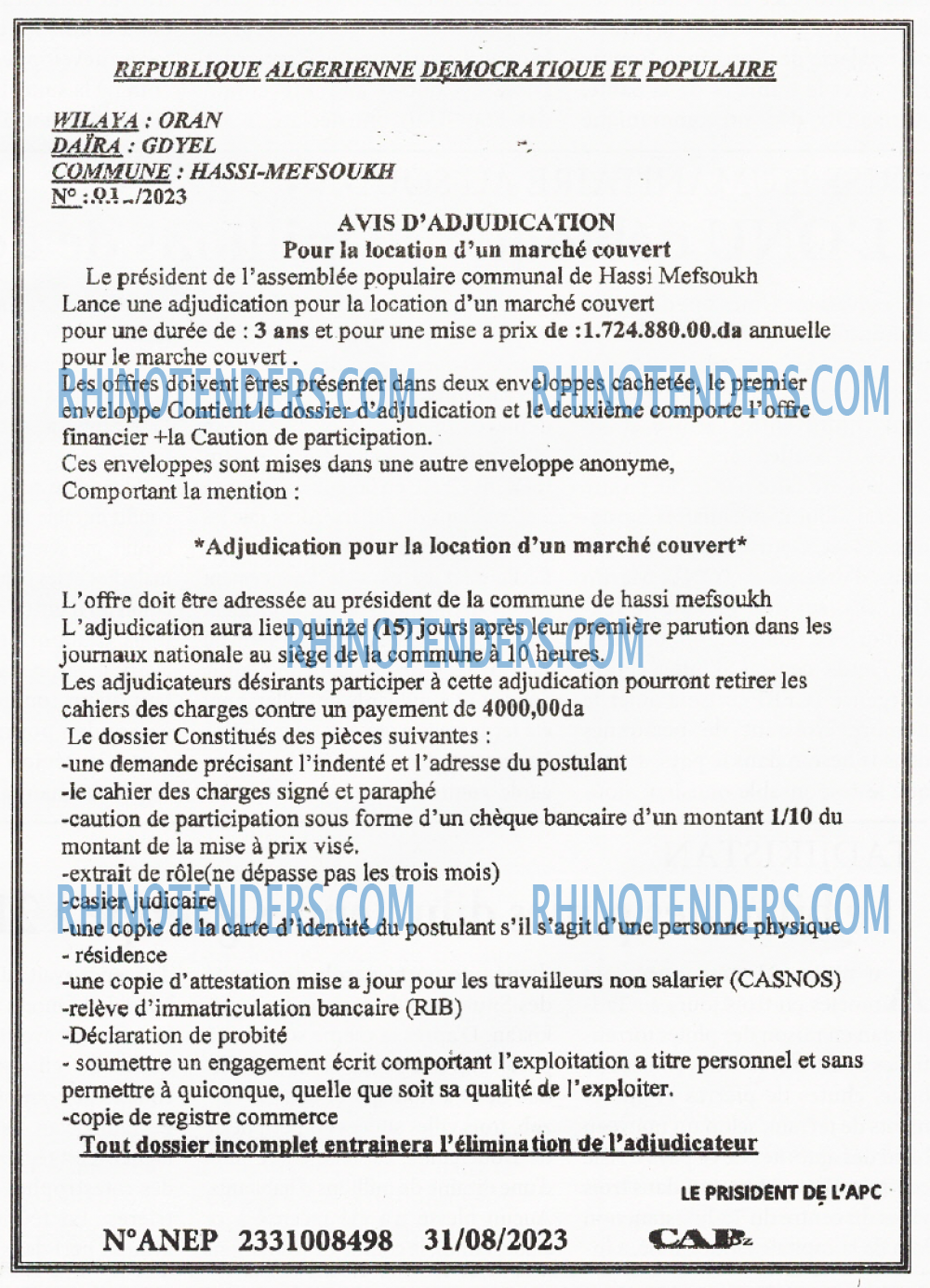 CAP OUEST