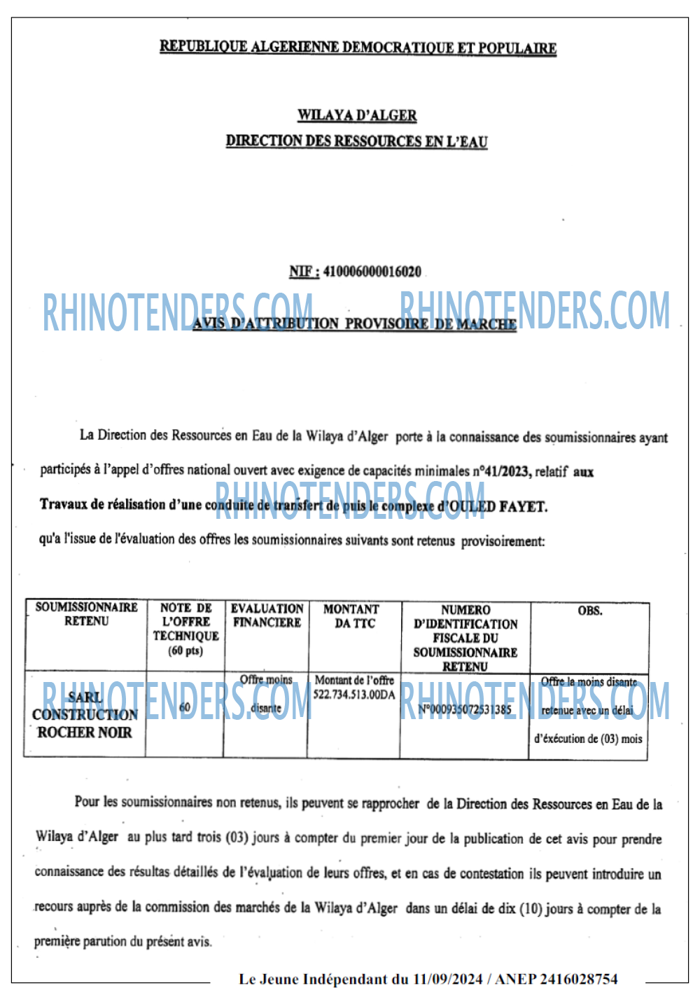 Le jeune indépendant