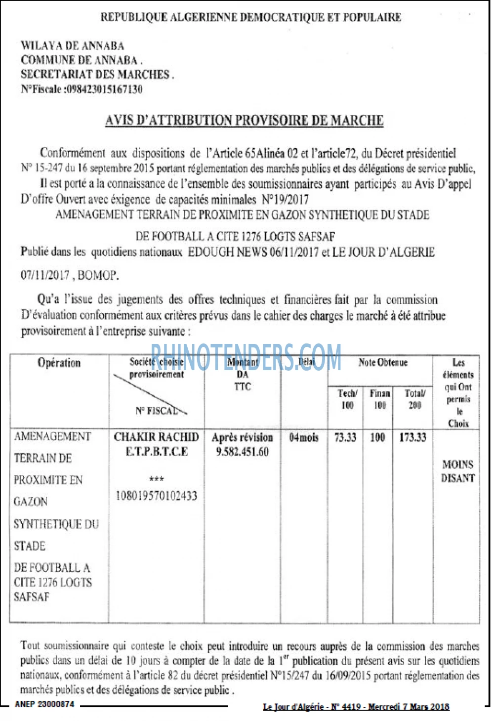 Le Jour d'Algérie