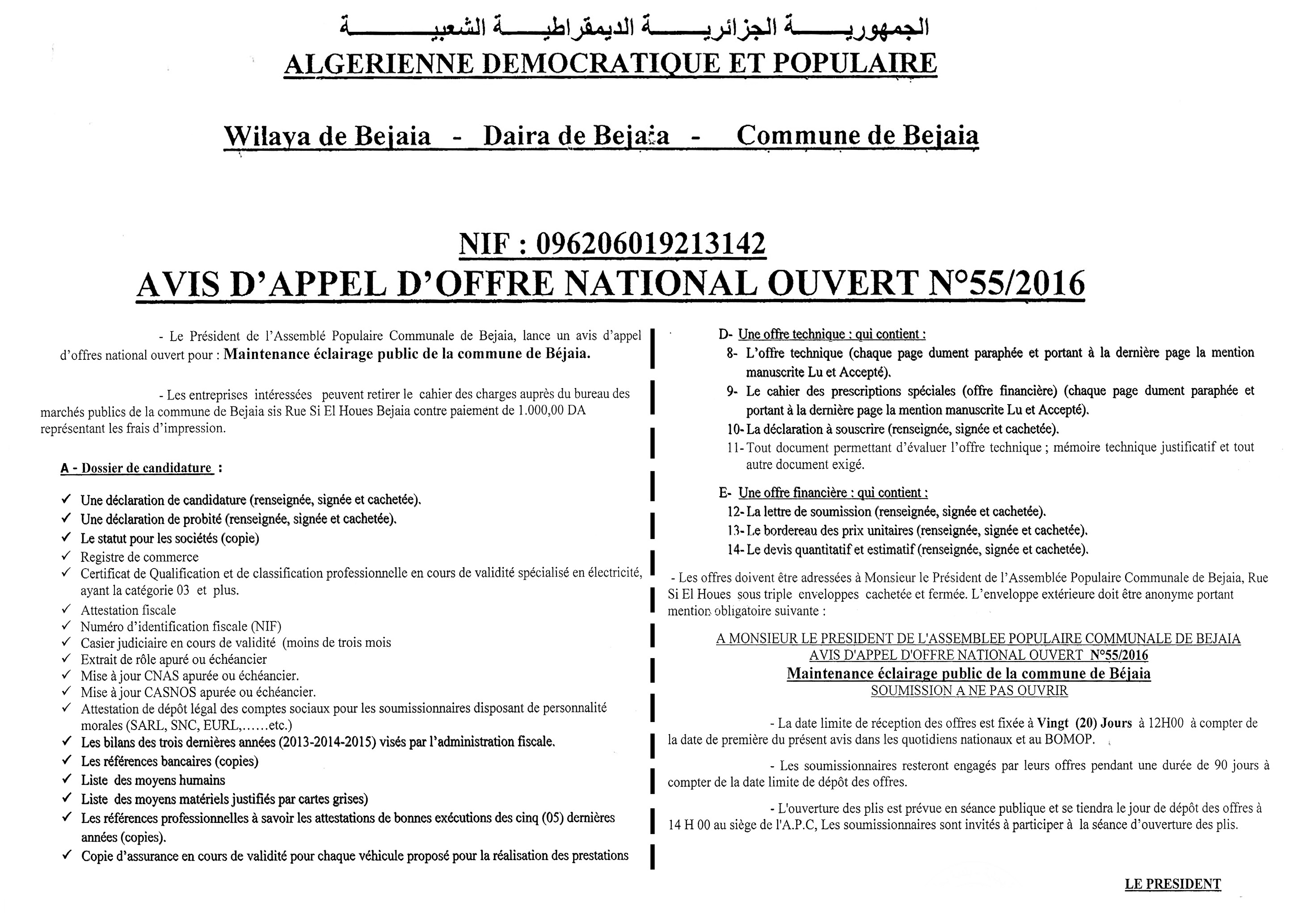 LE SOIR D'ALGERIE