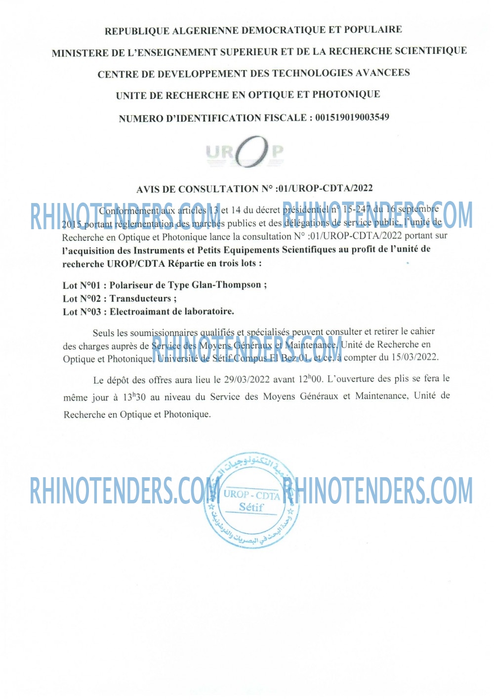 Rhinotenders