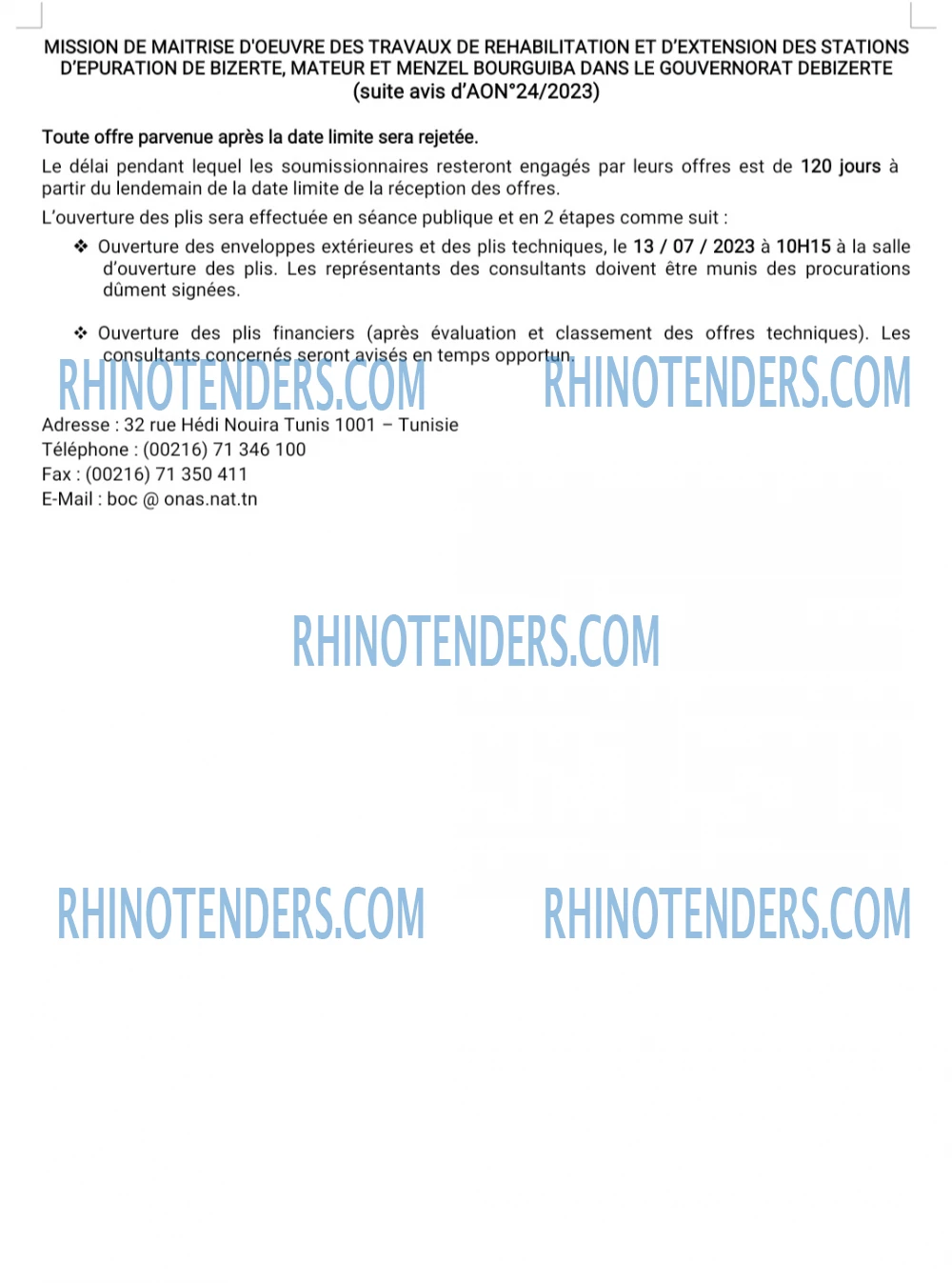 Rhinotenders