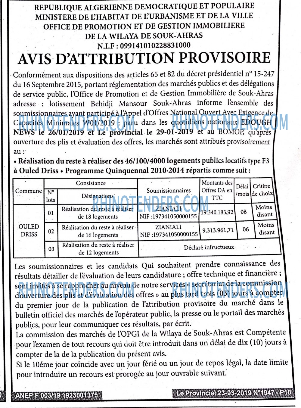 LE PROVINCIAL
