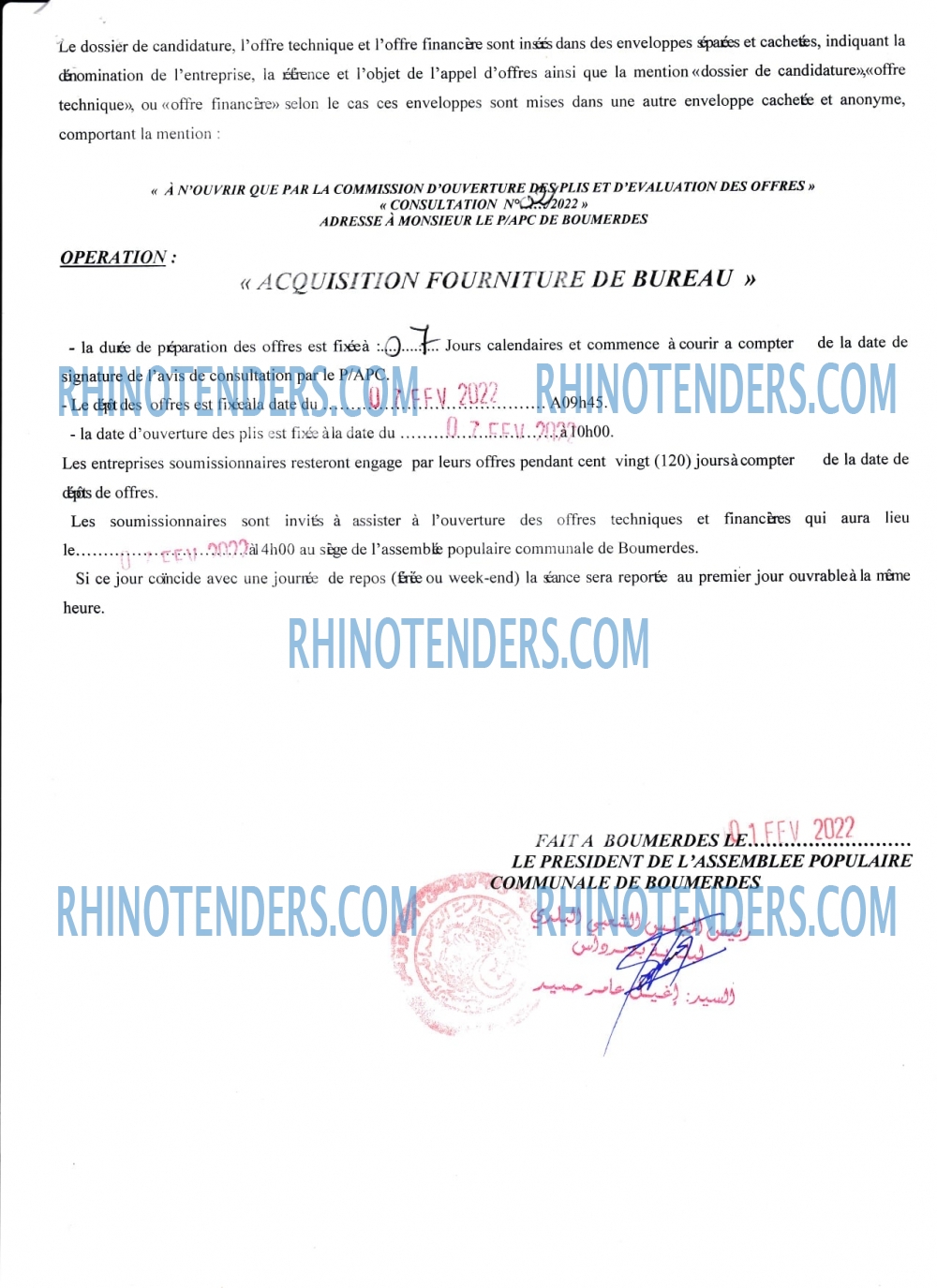 Rhinotenders