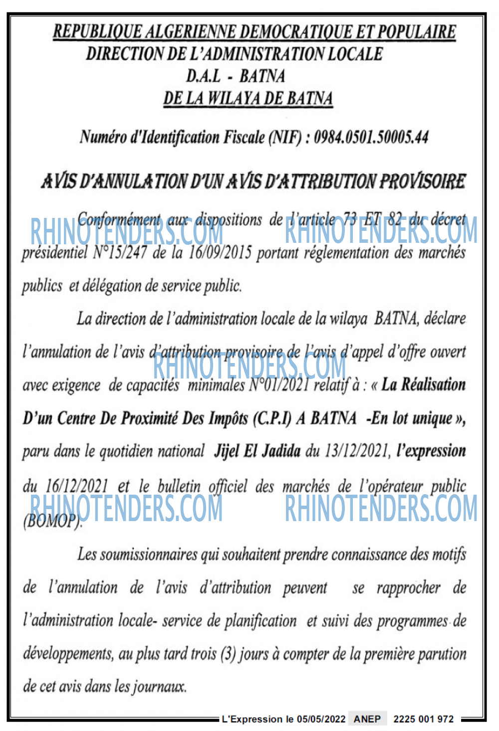 L'EXPRESSION