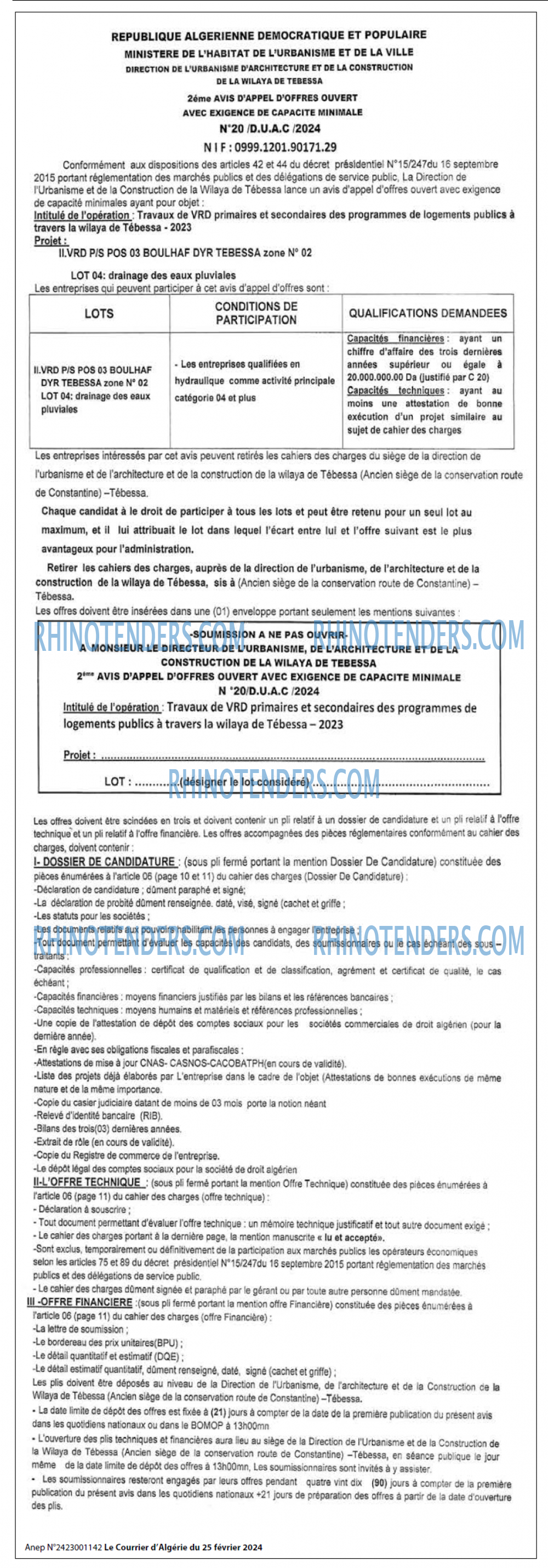 Le Courrier d'Algerie