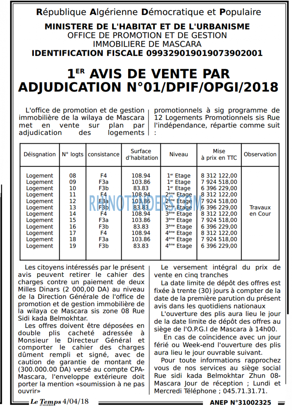 LE TEMPS D'ALGERIE