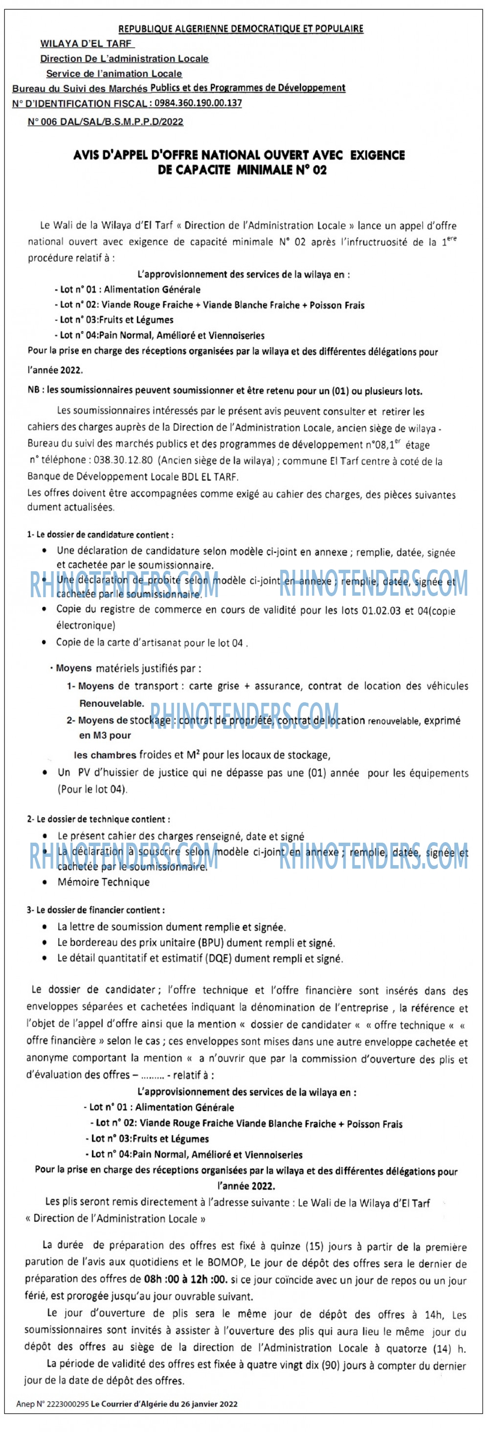 Le Courrier d'Algerie
