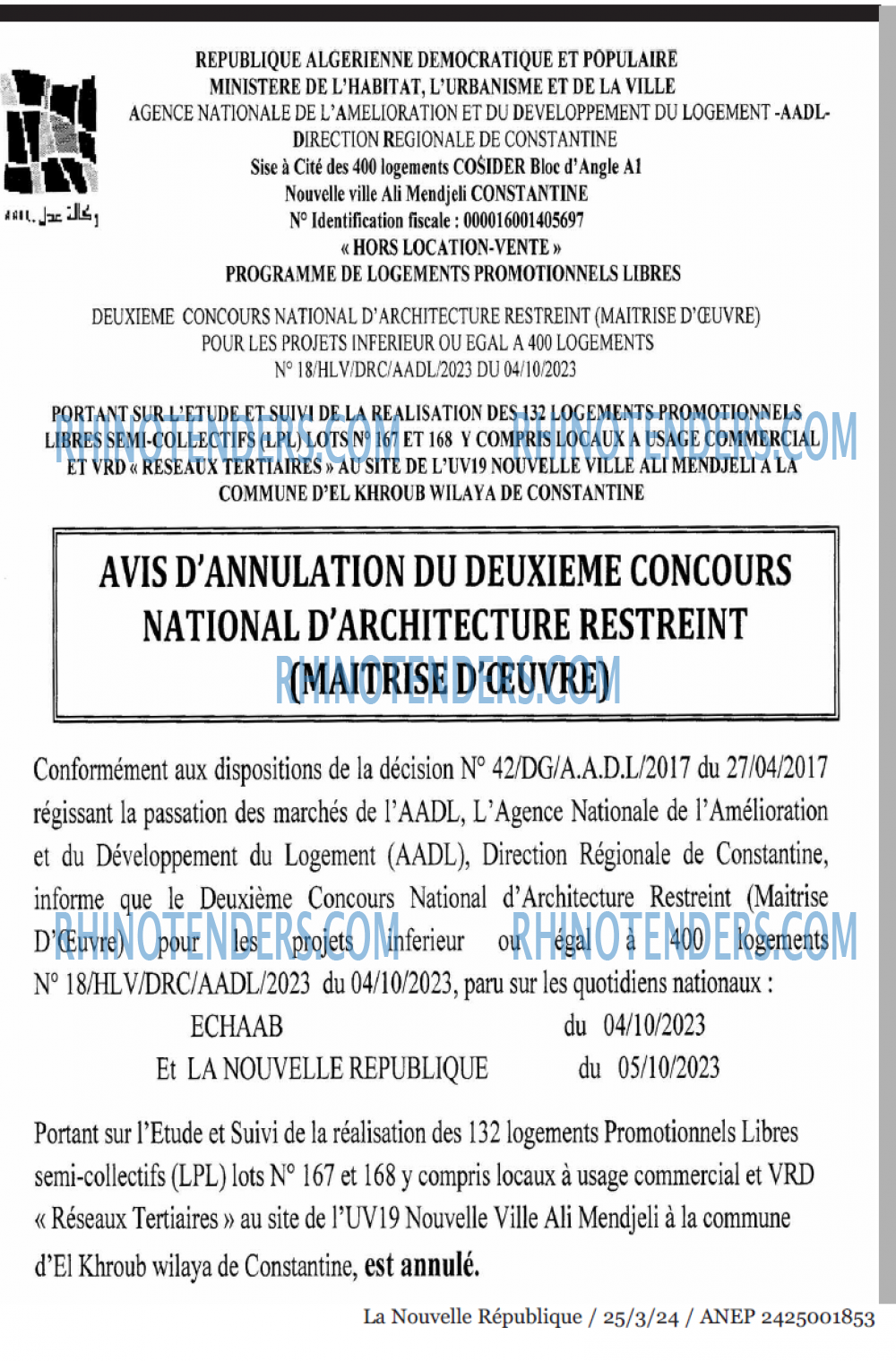 NOUVELLE REPUBLIQUE