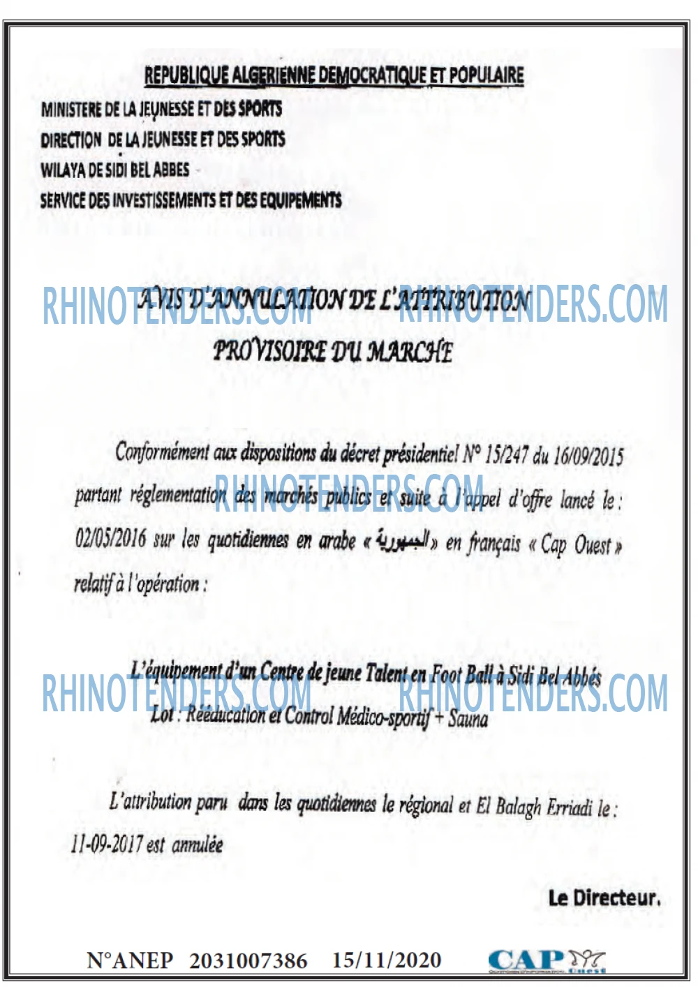 CAP OUEST
