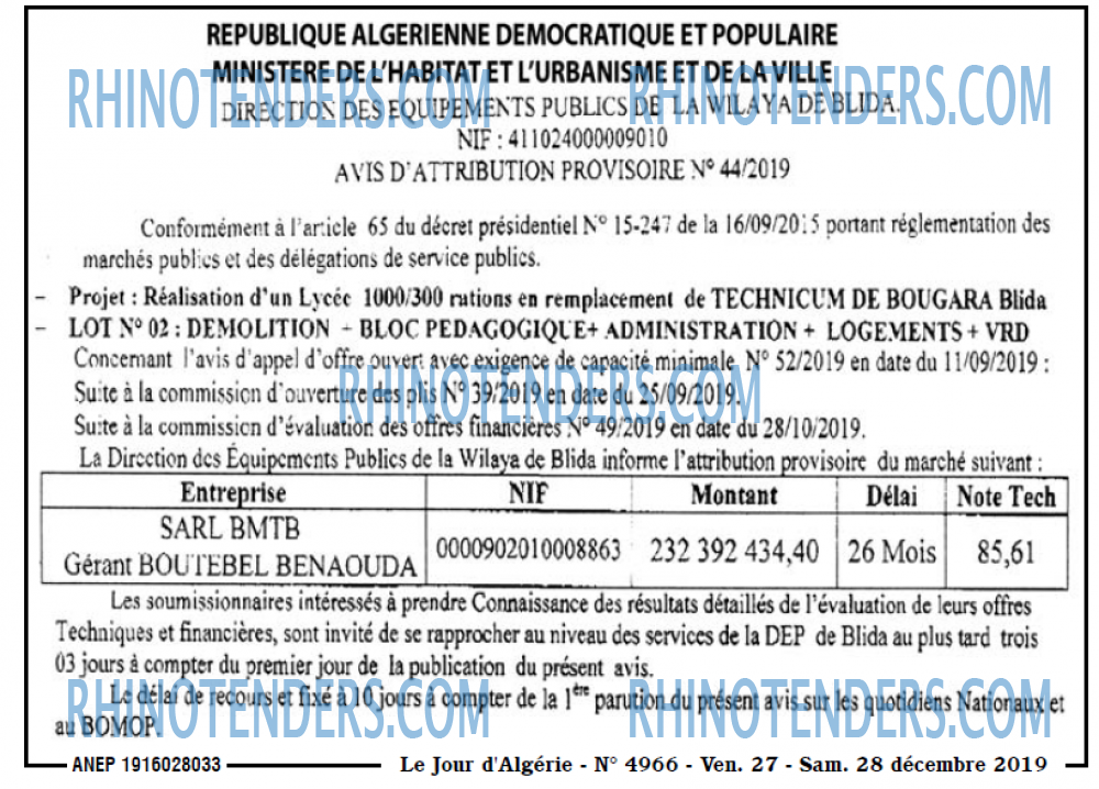 Le Jour d'Algérie