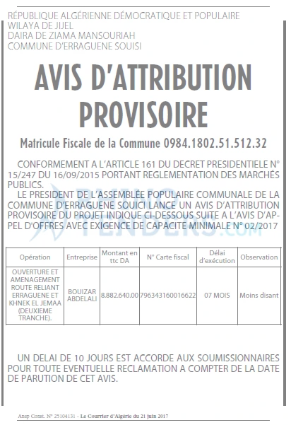 Le Courrier d'Algerie