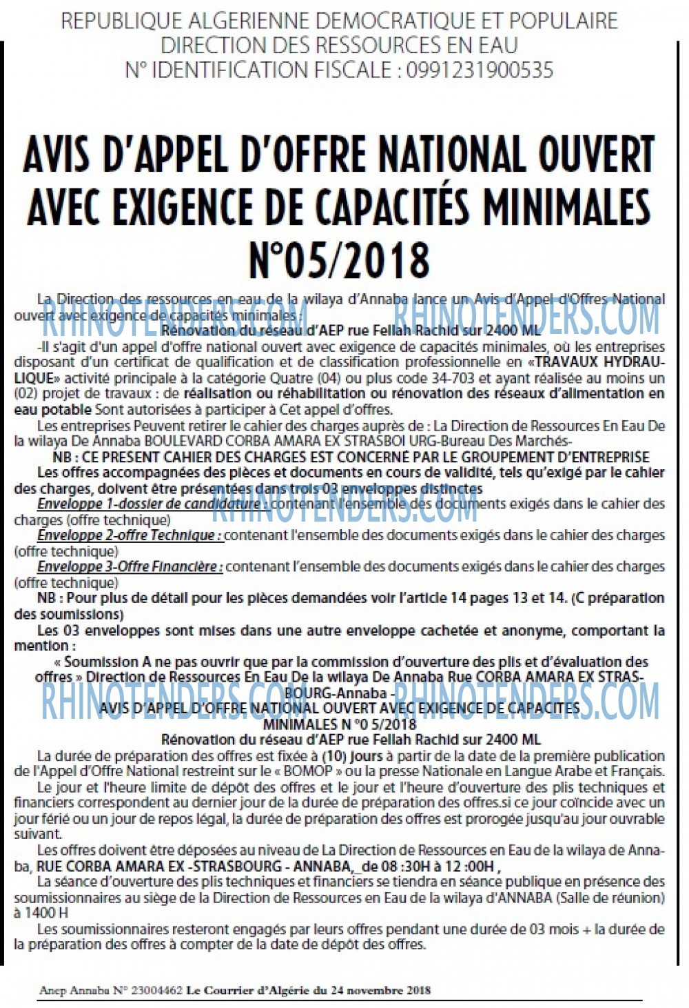 Le Courrier d'Algerie