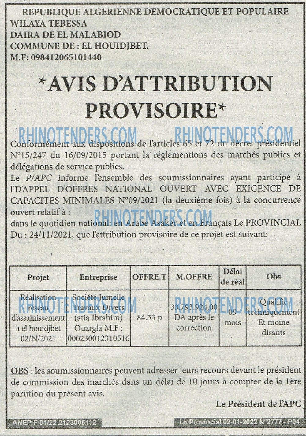LE PROVINCIAL