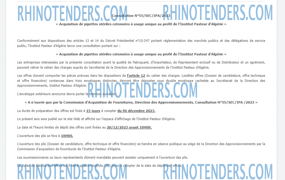 Rhinotenders