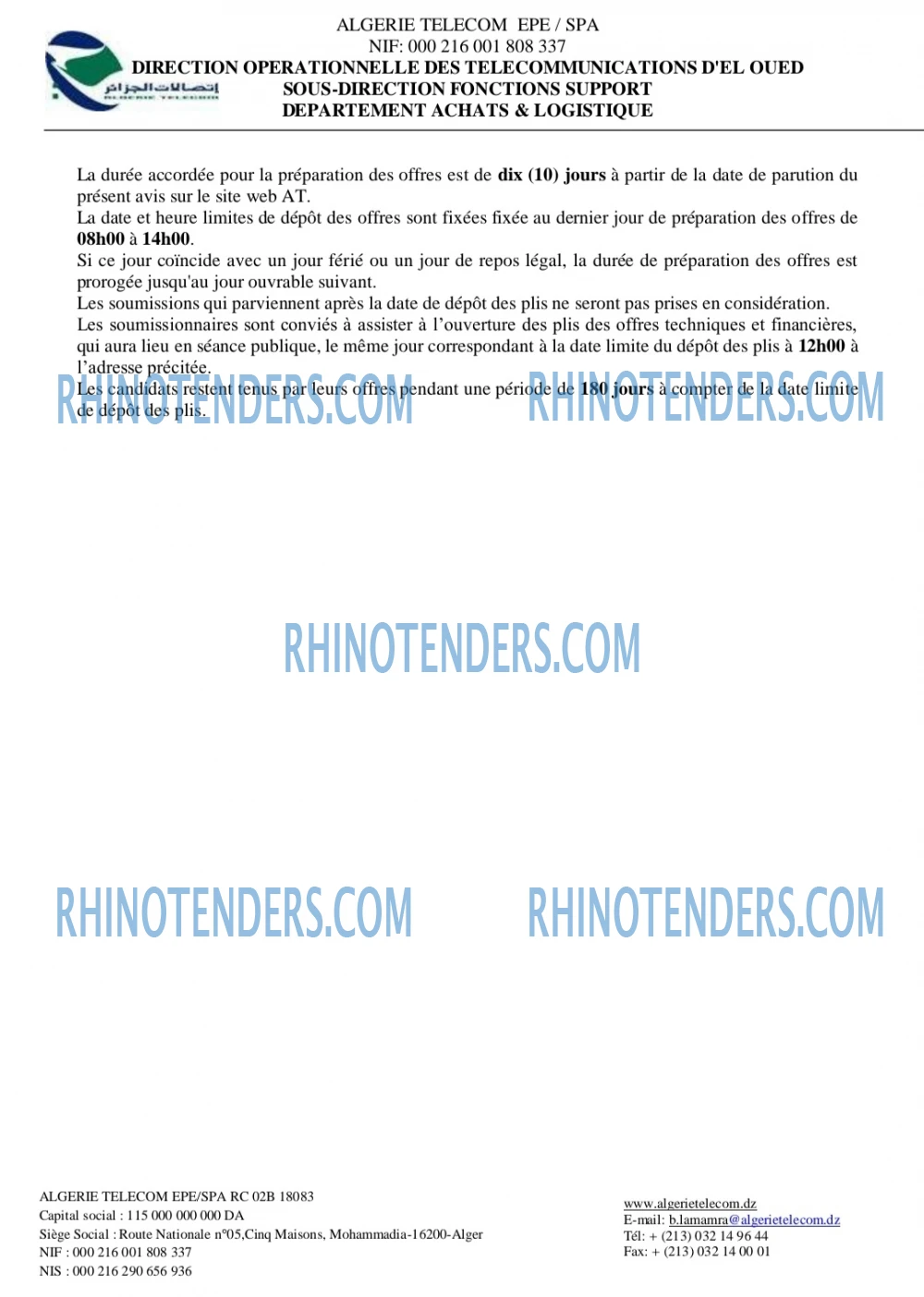 Rhinotenders