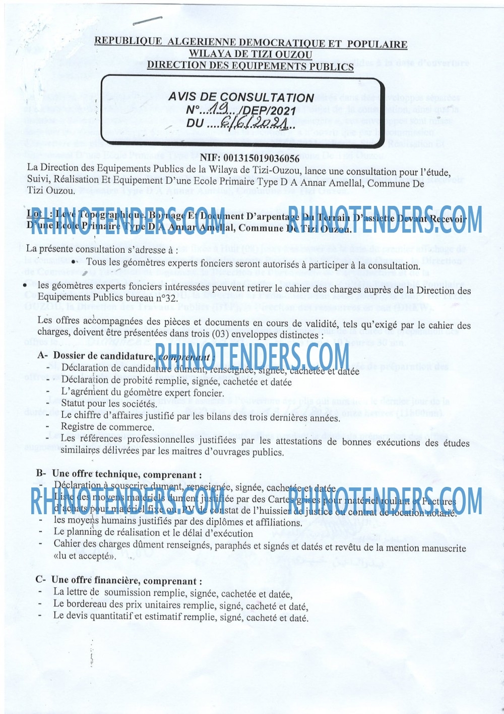 Rhinotenders