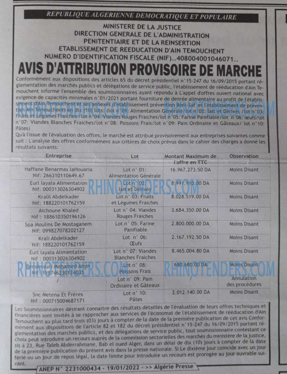 ALGERIE PRESSE