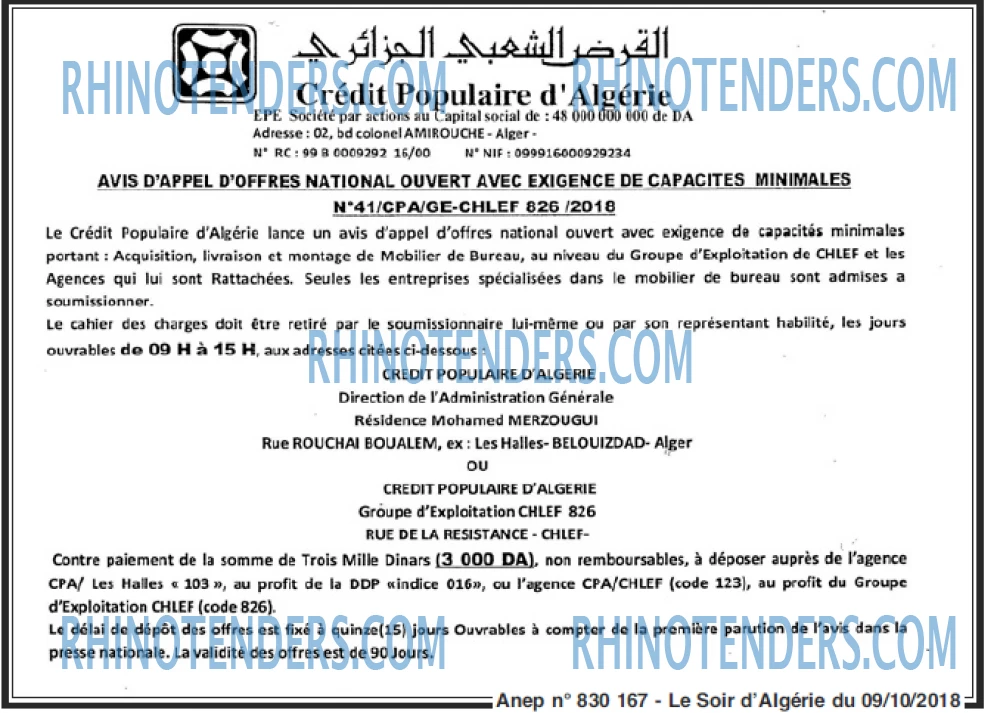 LE SOIR D'ALGERIE