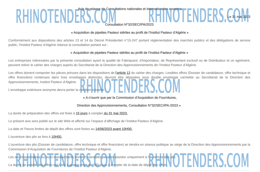 Rhinotenders