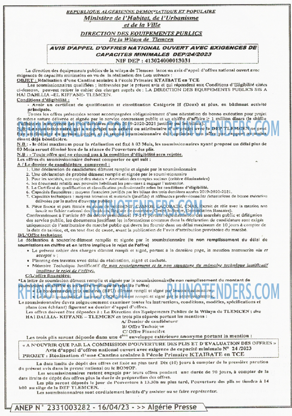 ALGERIE PRESSE