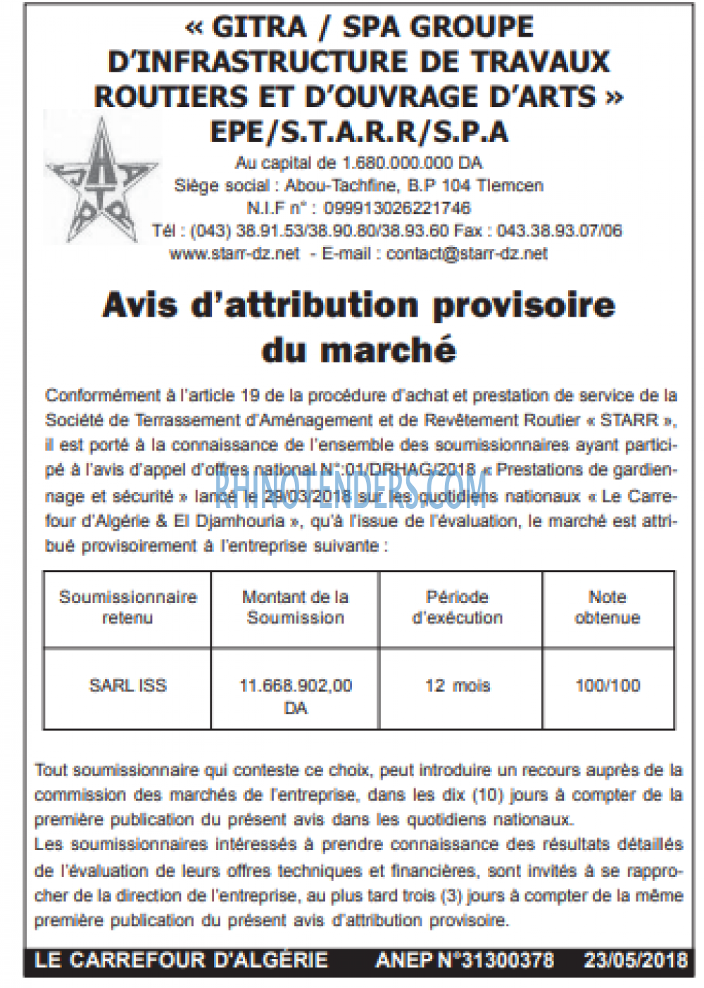 Le Carrefour d'Algérie